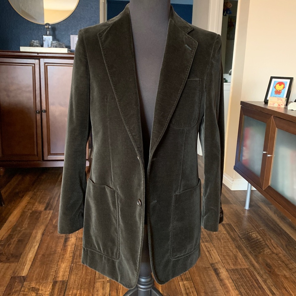 John Varvatos Black Velvet Sport Coat